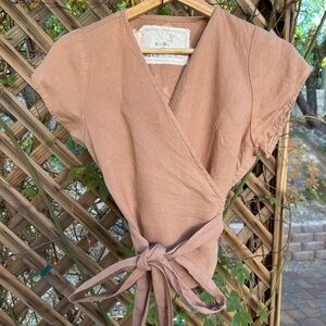 NotPerfectLinen Madrid Wrap Shirt